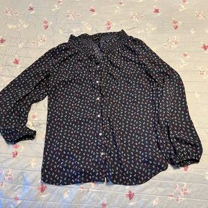 Talbots anchor blouse